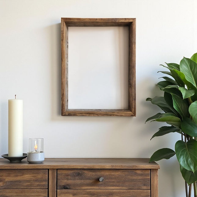 11" x 14" Gray Solid Wood Hanging Picture Frame HomeRoots