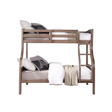 ACME 38125 Mohini Twin/Full Bunk Bed, Ash Oak ACME Furniture