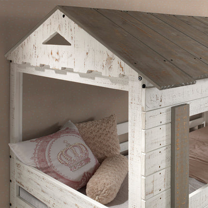 ACME 38135 Darlene Twin Bunk Bed, Rustic White