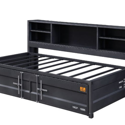 ACME 38270 Cargo Twin Storage Daybed & Trundle, Gunmetal Finish