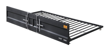 ACME 38270 Cargo Twin Storage Daybed & Trundle, Gunmetal Finish