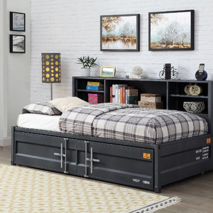 ACME 38270 Cargo Twin Storage Daybed & Trundle, Gunmetal Finish