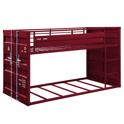 ACME 38280 Cargo Red Twin/Twin Bunk Bed  1