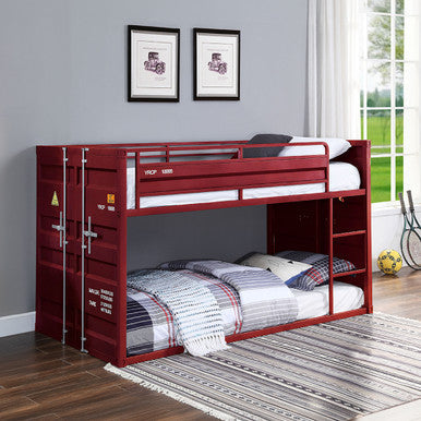 ACME 38280 Cargo Red Twin/Twin Bunk Bed ACME Furniture