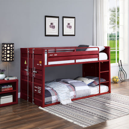ACME 38280 Cargo Red Twin/Twin Bunk Bed  4