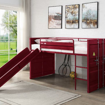 ACME 38300 Cargo Red Twin Loft Bed  3