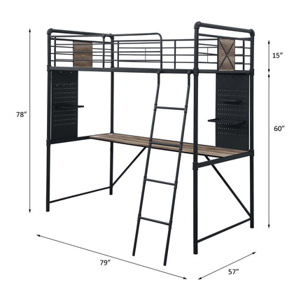 ACME 38310 Cordelia Twin Loft Bed  4