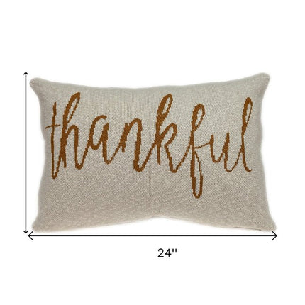 Thankful Decorative Pillow HomeRoots