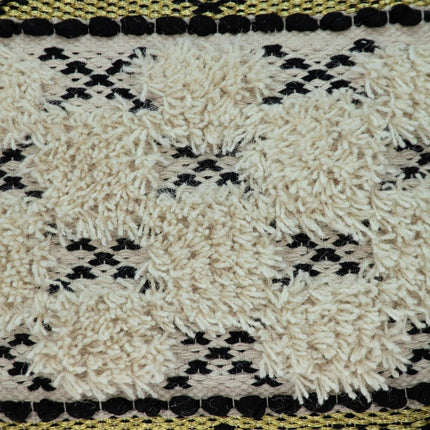 Shaggy Woven Throw Pillow HomeRoots