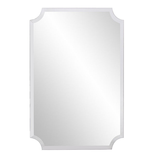 36" Rectangle With Scalloped Corner Unframed Accent Mirror HomeRoots