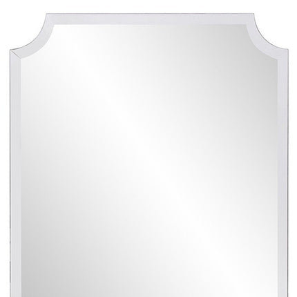 36" Rectangle With Scalloped Corner Unframed Accent Mirror HomeRoots