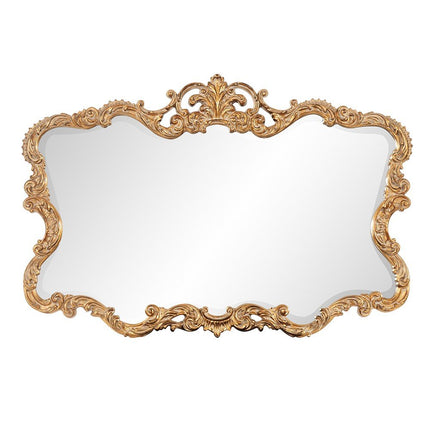 27" Gold Ornate Scroll Framed Accent Mirror HomeRoots