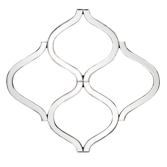 Interlocking Mirrored Curved Shapes With Beveled Edge HomeRoots