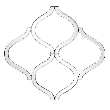 Interlocking Mirrored Curved Shapes With Beveled Edge HomeRoots