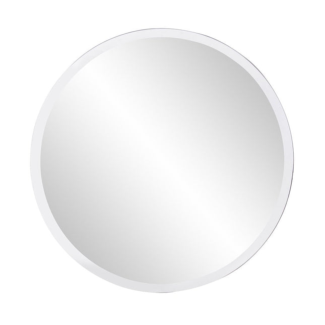 28" Gray Round Unframed Accent Mirror HomeRoots