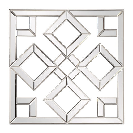 Interlocking Mirrored Squares With Lattice Design HomeRoots
