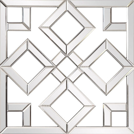 Interlocking Mirrored Squares With Lattice Design HomeRoots