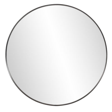 36" Black Round Framed Accent Mirror HomeRoots