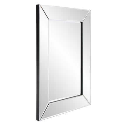 24" Clear Beveled Edge Frame Accent Mirror HomeRoots
