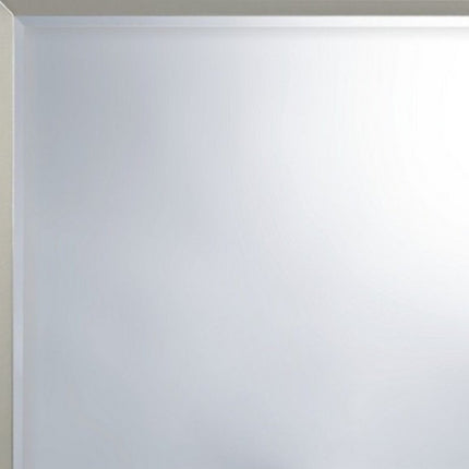 36" Silver Framed Dresser Mount Mirror HomeRoots