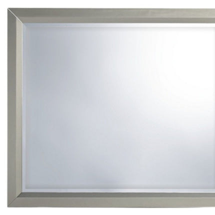 36" Silver Framed Dresser Mount Mirror HomeRoots