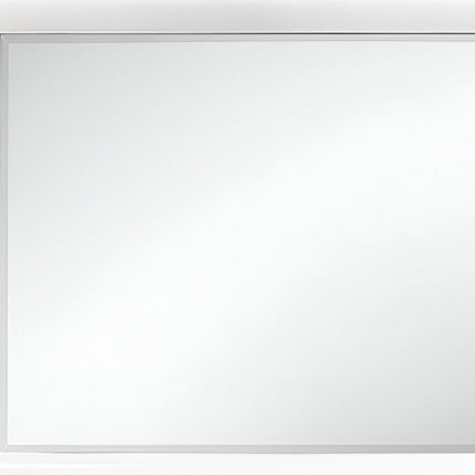 34" White Wood Framed Accent Mirror HomeRoots