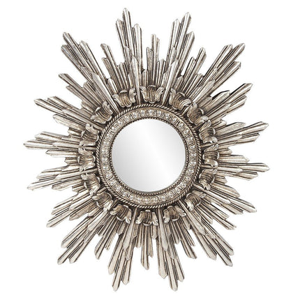 Oval Antiqued Silver Leaf Finish Mirror HomeRoots