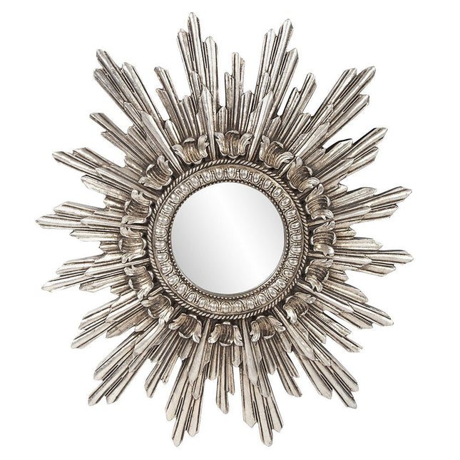 Oval Antiqued Silver Leaf Finish Mirror HomeRoots