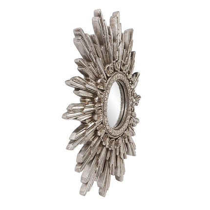 Oval Antiqued Silver Leaf Finish Mirror HomeRoots