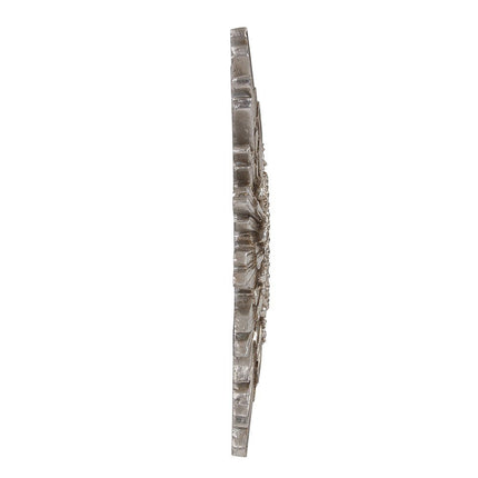 Oval Antiqued Silver Leaf Finish Mirror HomeRoots