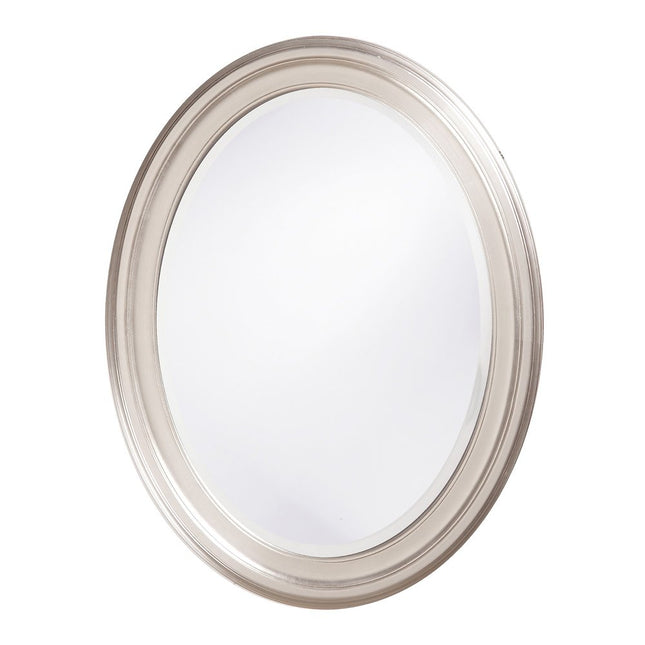 33" Silver Oval Framed Accent Mirror HomeRoots
