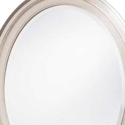 33" Silver Oval Framed Accent Mirror HomeRoots