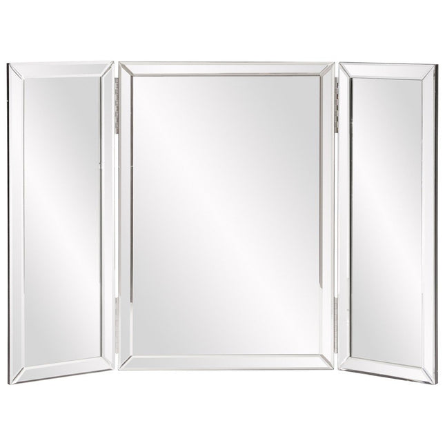 21" Gray Freestanding Framed Makeup Shaving Tabletop Mirror