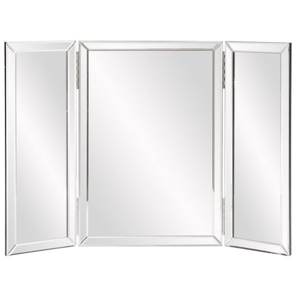 21" Gray Freestanding Framed Makeup Shaving Tabletop Mirror HomeRoots