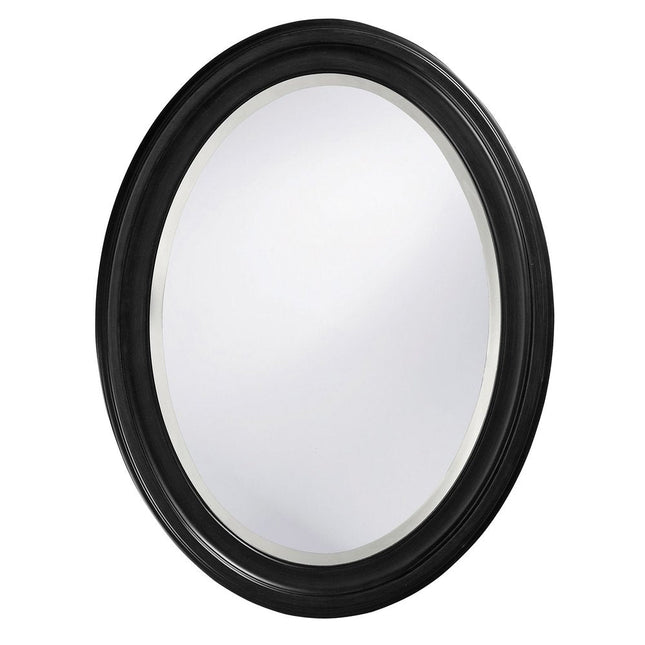33" Black Oval Framed Accent Mirror HomeRoots