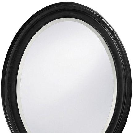 33" Black Oval Framed Accent Mirror HomeRoots