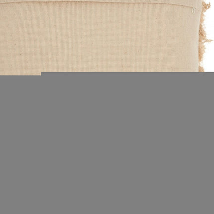 Soft Beige Shag Accent Pillow HomeRoots