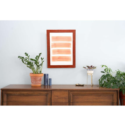 10" x 10" Red Solid Wood Hanging Picture Frame HomeRoots