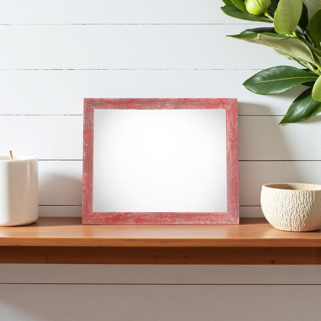 12" x 12" Red Solid Wood Tabletop Picture Frame HomeRoots