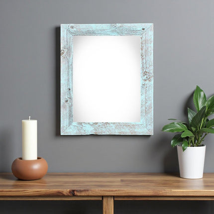 12" x 16" Blue Wood Hanging Picture Frame HomeRoots