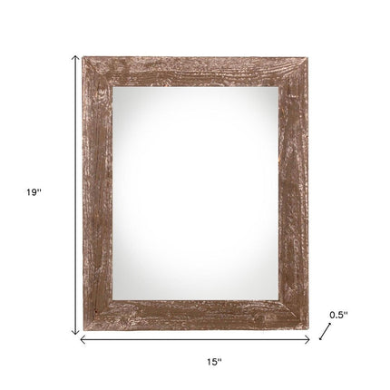 12" x 16" Brown Wood Hanging Picture Frame HomeRoots