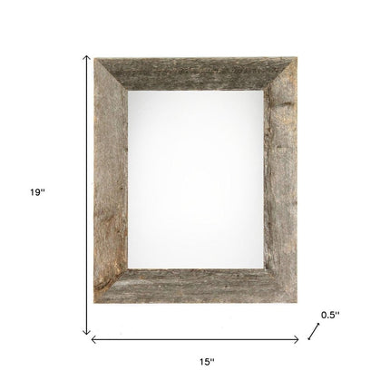 12" x 16" Gray Solid Wood Hanging Picture Frame HomeRoots