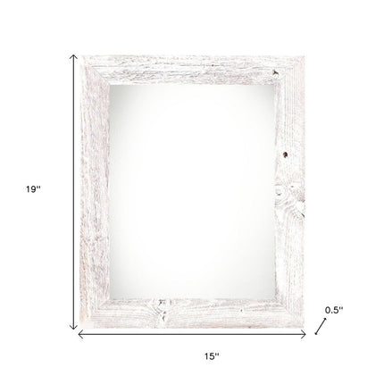 12" x 16" White Solid Wood Hanging Picture Frame HomeRoots