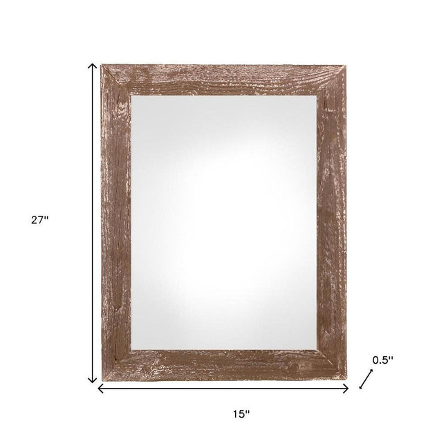 12" x 24" Brown Wood Hanging Picture Frame HomeRoots