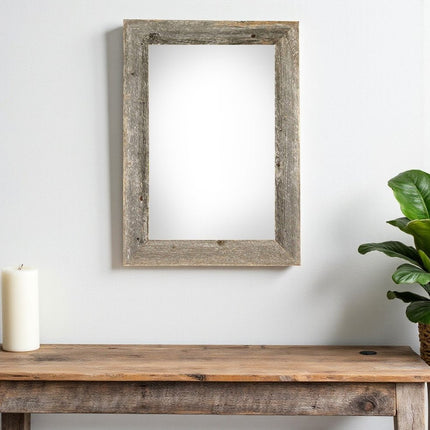 12" x 24" Gray Solid Wood Hanging Picture Frame HomeRoots