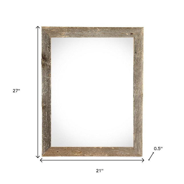 18" x 24" Gray Wood Hanging Picture Frame HomeRoots