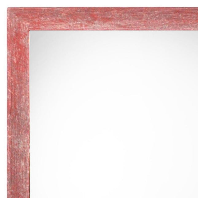18" x 24" Red Solid Wood Hanging Picture Frame HomeRoots