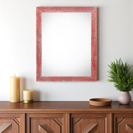 22" x 28" Red Wood Hanging Picture Frame HomeRoots