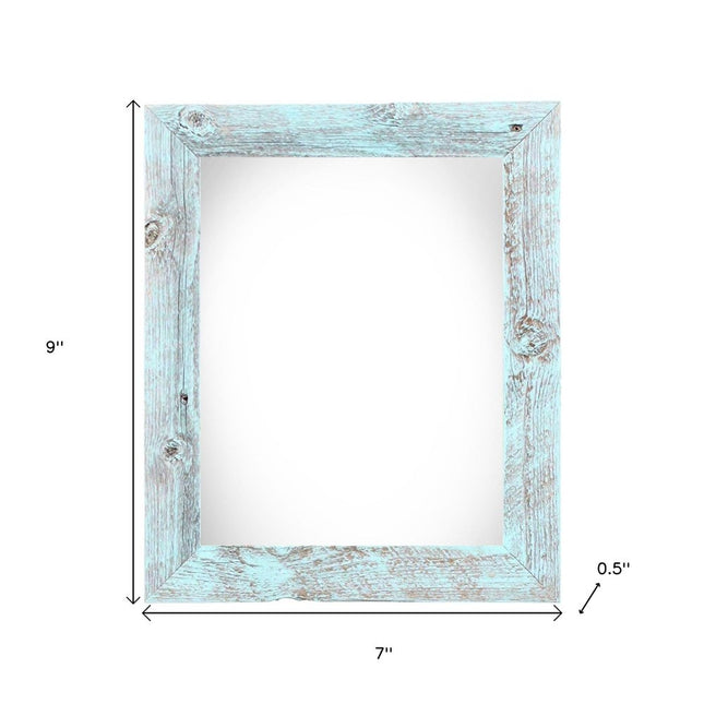 4" x 6" Blue Wood Tabletop Picture Frame HomeRoots