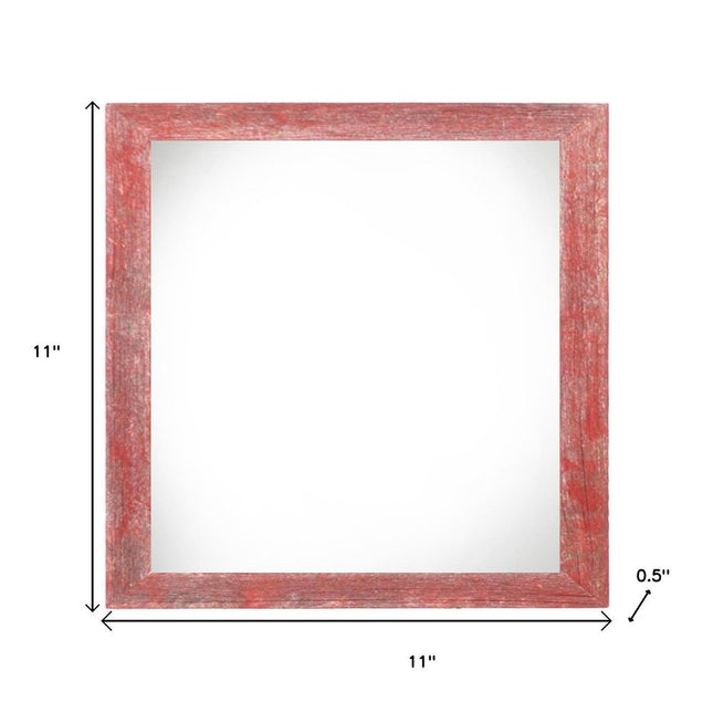 6" x 6" Red Wood Tabletop Picture Frame HomeRoots